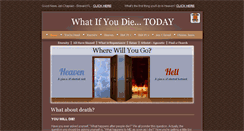 Desktop Screenshot of ifyoudietoday.com